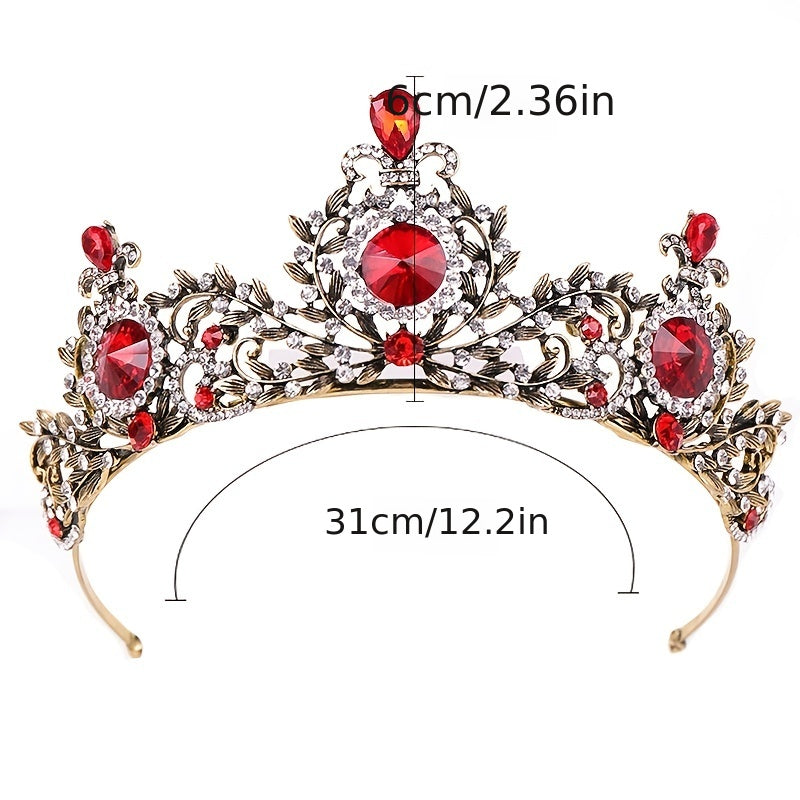 Baroque Rhinestone Bridal Tiara for Wedding Proms Pageants Parties