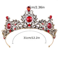 Baroque Rhinestone Bridal Tiara for Wedding Proms Pageants Parties