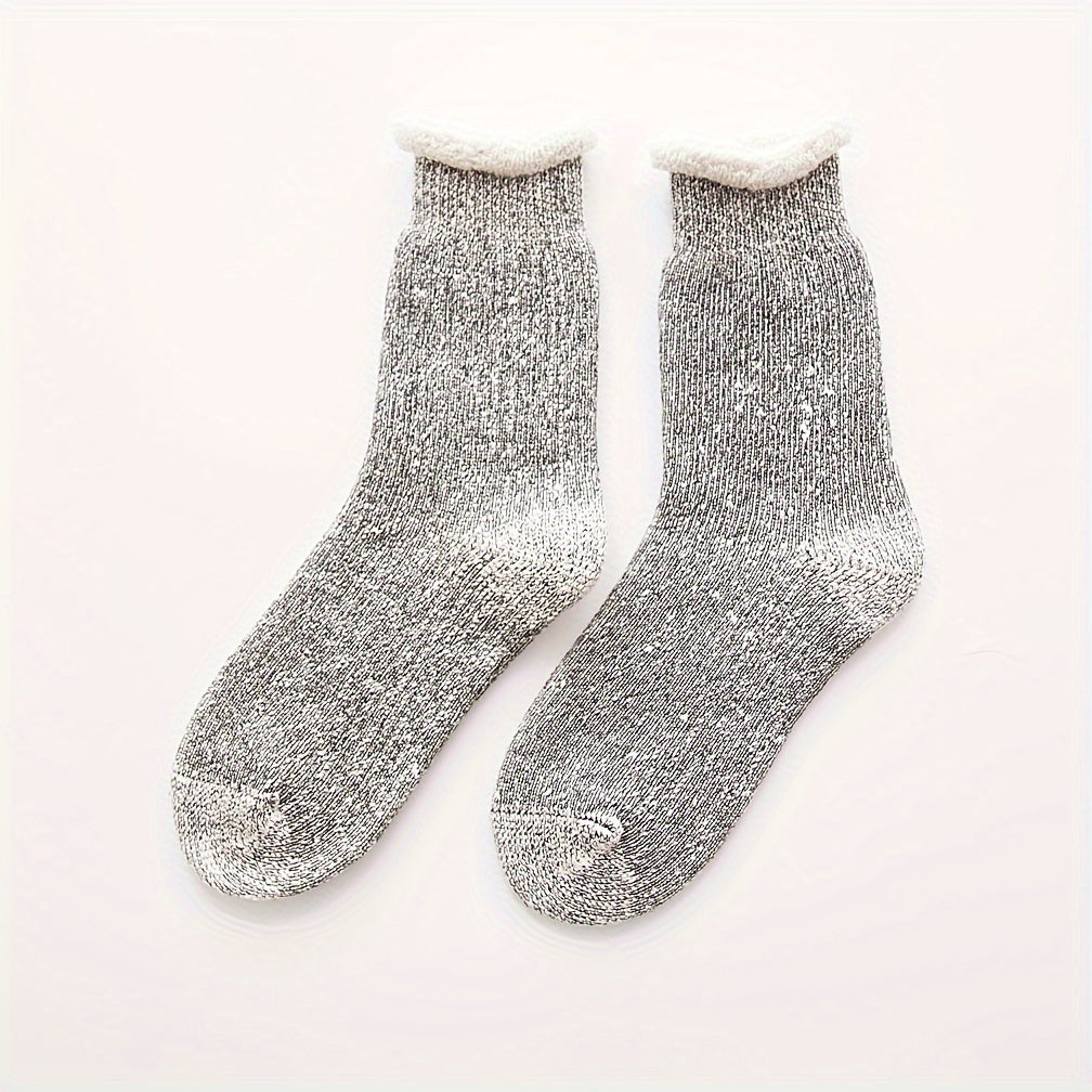 Casual Crew Socks Women's Plus Soft Warm Fleece Lined