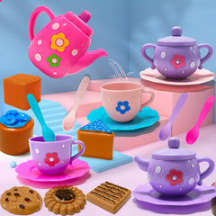 Princess Tea Party Play Set for Little Girls - Pretend Teapot & Cups
