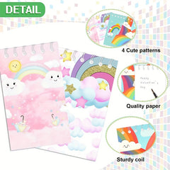 12pcs Mini Rainbow Notebook Party Favors