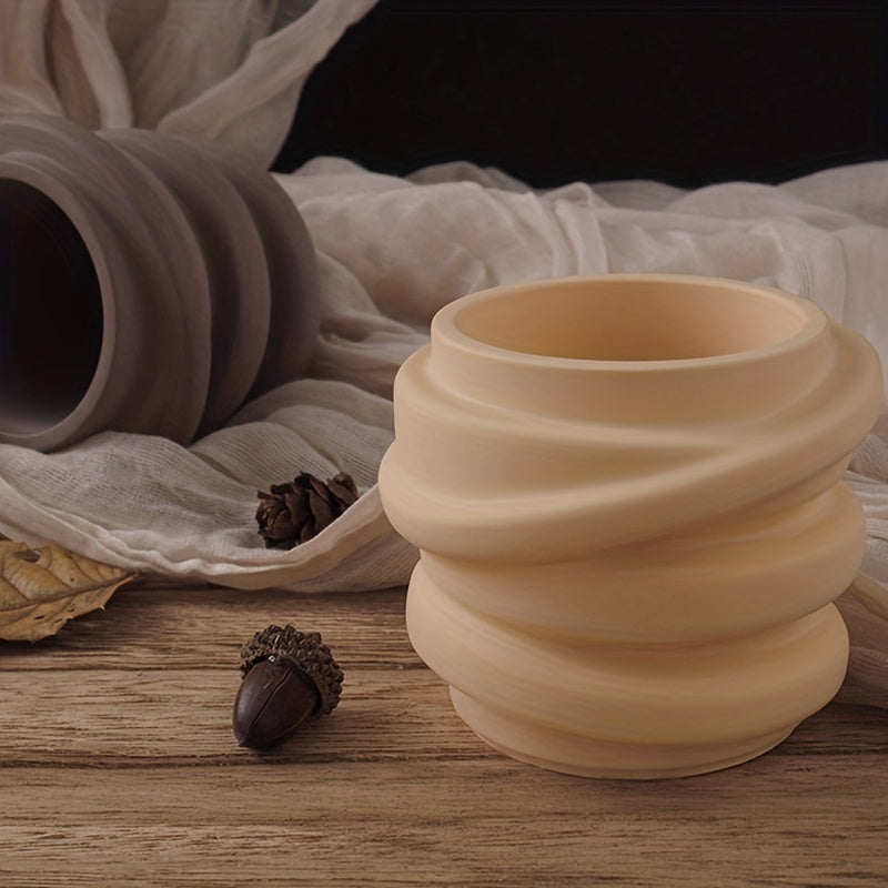 DIY Gypsum Cement Aromatherapy Candle Cup Silicone Mold