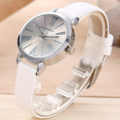 2pcs Student Number Roman Leather Watch Set