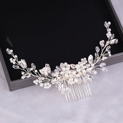 Floral Bridal Hair Comb Wedding Hair Accessory