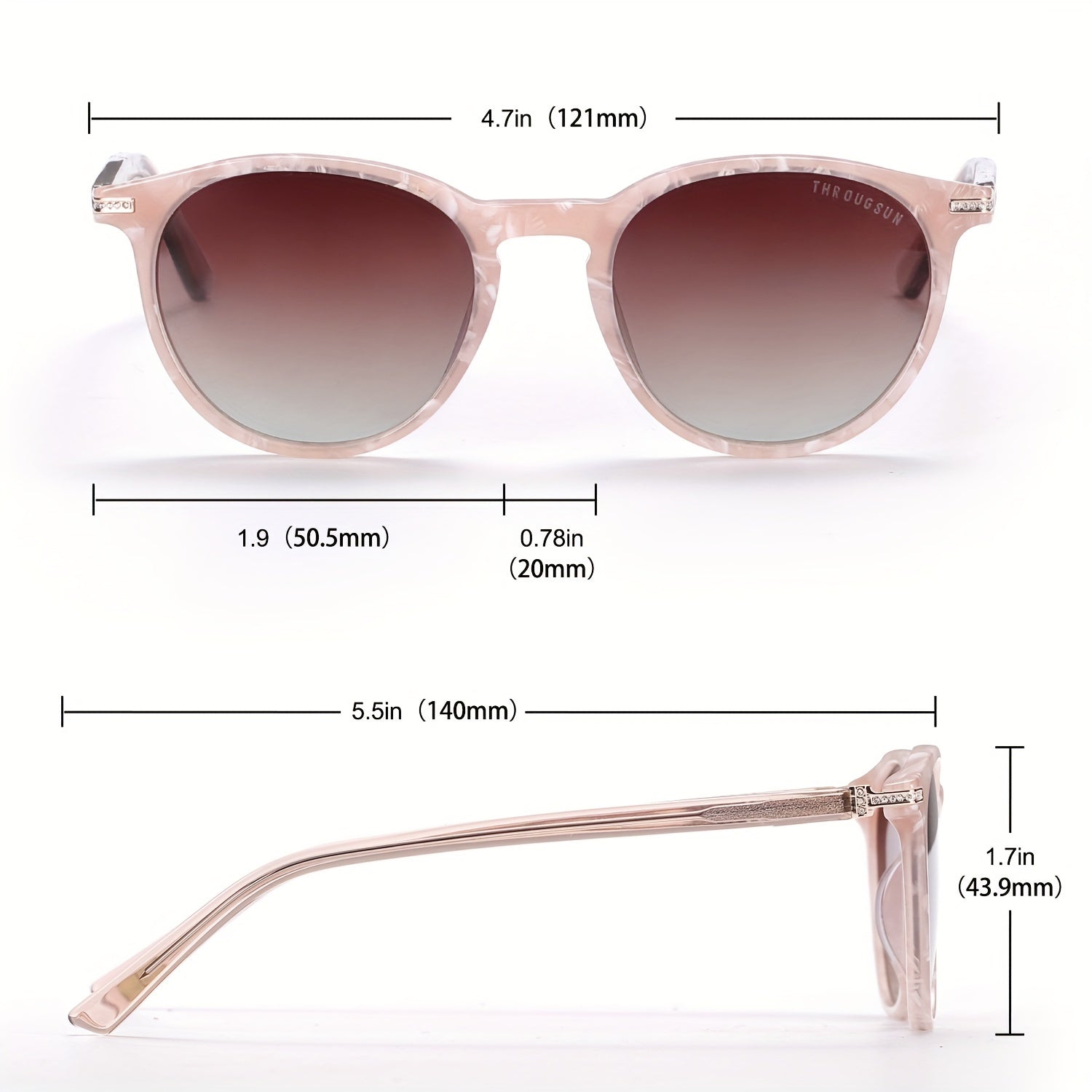 Men's Round Frame UV Protection Sunglasses for Cycling