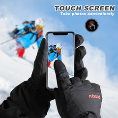 Waterproof Winter Gloves w/ Touchscreen - Ideal for Skiing & Outdoor Work