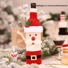 Christmas Wine Bottle Cover for Holiday Decoration