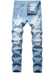 Men's Ripped Slim Hip Hop Style Jeans