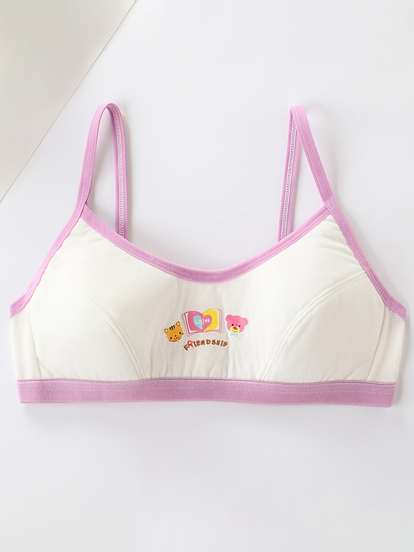 Girls Animal Graphic Sports Bra Set for Teens