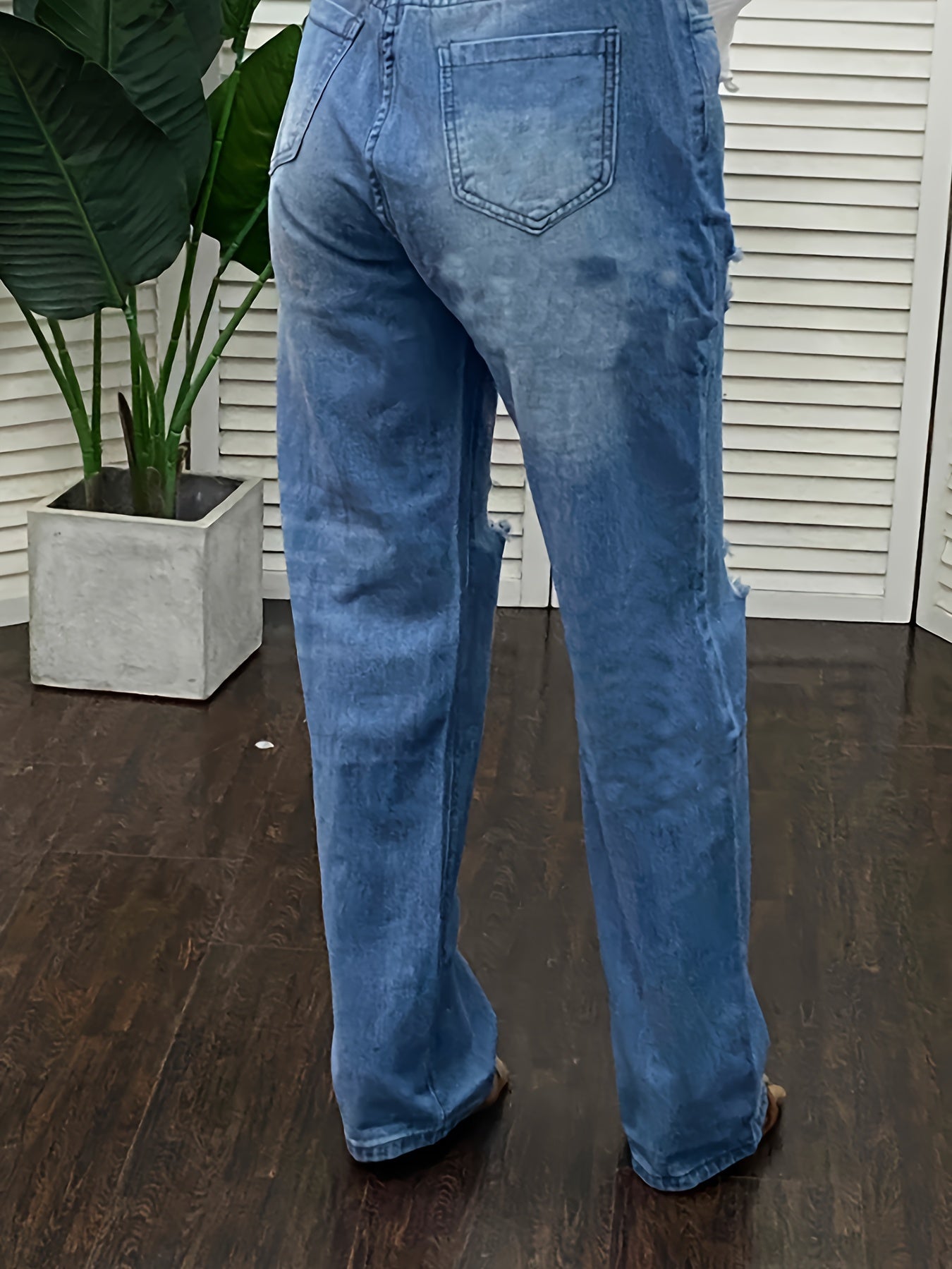 Casual Jeans Women's Plus High Rise Jeans