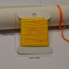 14pcs Cross Stitch Thread DIY Monochrome Sewing Toy Insole Winding Board Set