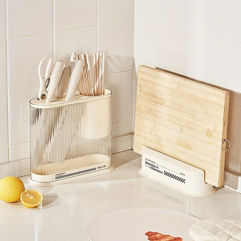 Kitchen Cutlery Holder Fork Tongs Organizer Storage Rack Pot Lid Holder