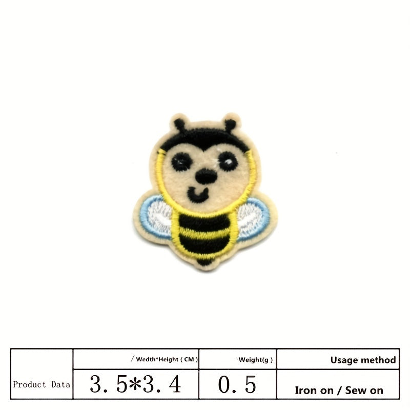 Insect Series Cartoon Embroidery Patch Bee Butterfly Ironing Patch