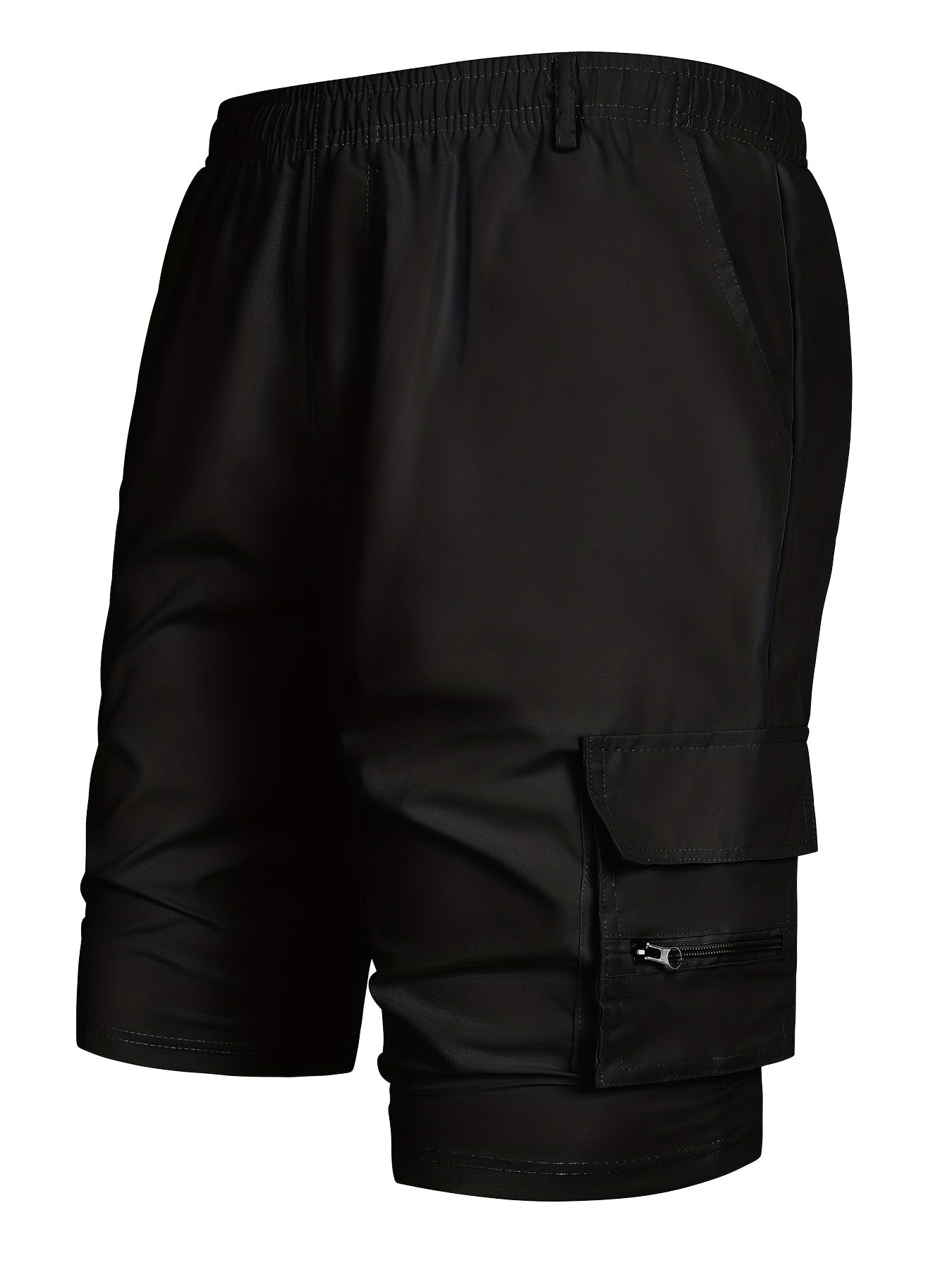 Men's Large Pocket Cargo Shorts Belt Loop Casual Shorts
