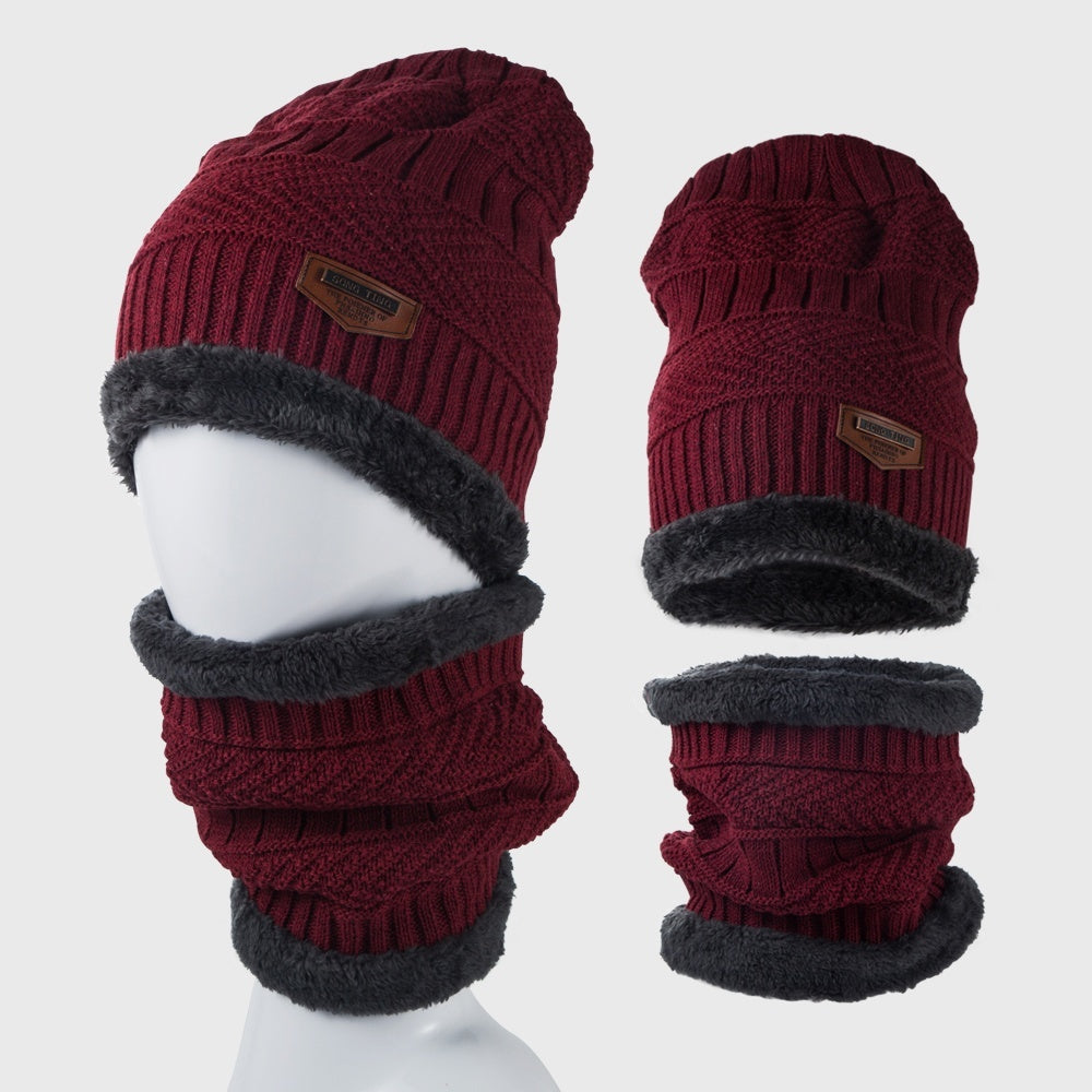 Winter Fleece Warm Hat Men's Knitted Hat