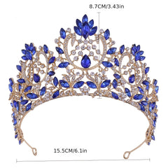 Baroque Rhinestone Crown Bridal Wedding Hairband Headband
