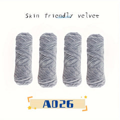 4pc Velvet Yarn for Hand Knitting Crocheting Violent Bear Doll 100g pc