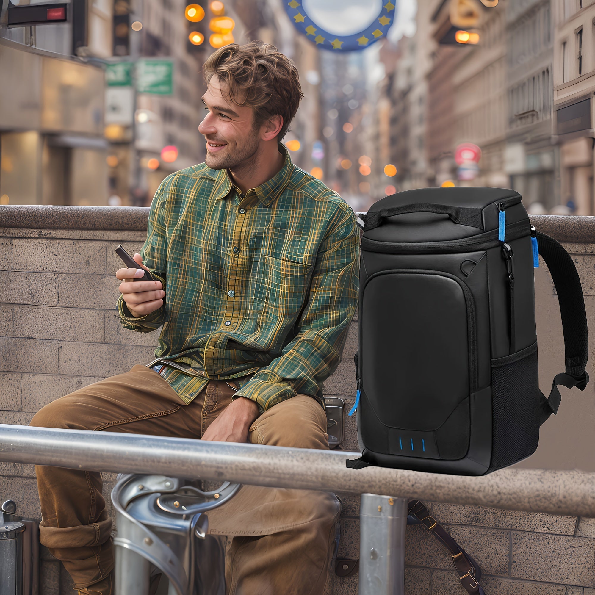 Insulated Cooler Backpack for Men Leak Proof Thermal Lunch Box Bag