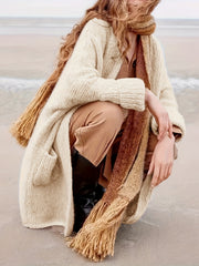 Women's Plus Size Casual Cardigan with Pockets