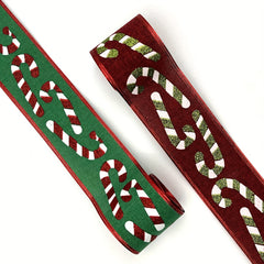 Christmas Ribbon Candy Cane Decorative Ribbon Wrapping Xmas Decorations