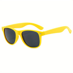 Boy's Square Frame Sunglasses Vintage Style UV Protection