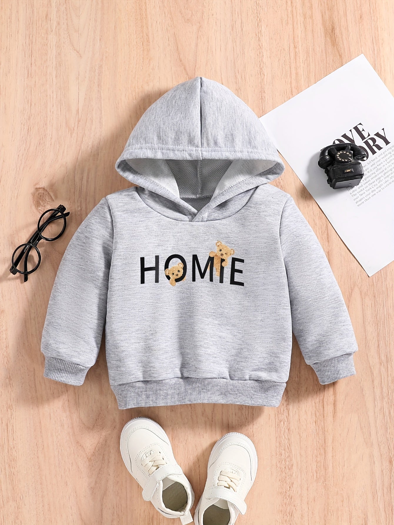 Baby Boys HOME & BEAR Print Hoodie Sweatshirt