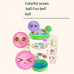 2pcs Baby Crawling Toys with Tambourines and Balls