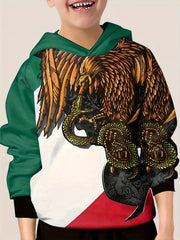 Eagle Graphic Hoodies Boys Girls Kids Clothes Halloween Gift Party