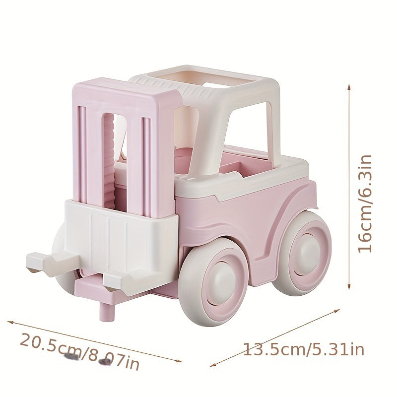 Cartoon Toy Forklift Pen Holder & Phone Holder