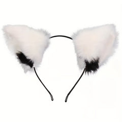 Plush Cat Ears Headband Anime Cosplay Hair Hoop