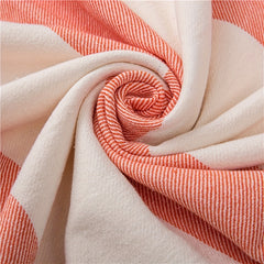 Striped Beach Towel With Tassels 99 06x180 Ultra Soft Handwoven Cotton