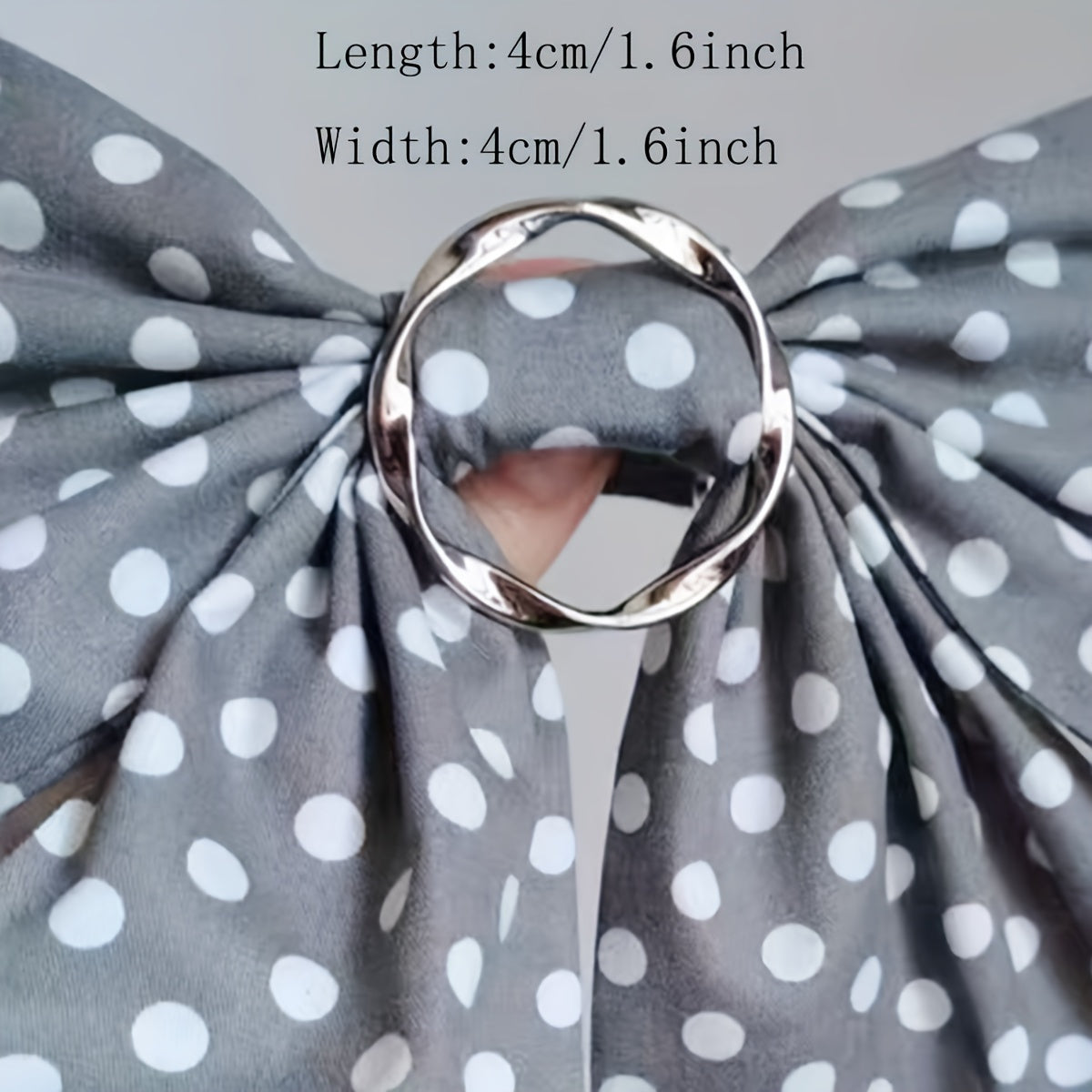 Metal Scarf Ring Clip Shawl Clips for Women Classic Hijab Metal Round Buckle