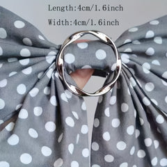 Metal Scarf Ring Clip Shawl Clips for Women Classic Hijab Metal Round Buckle