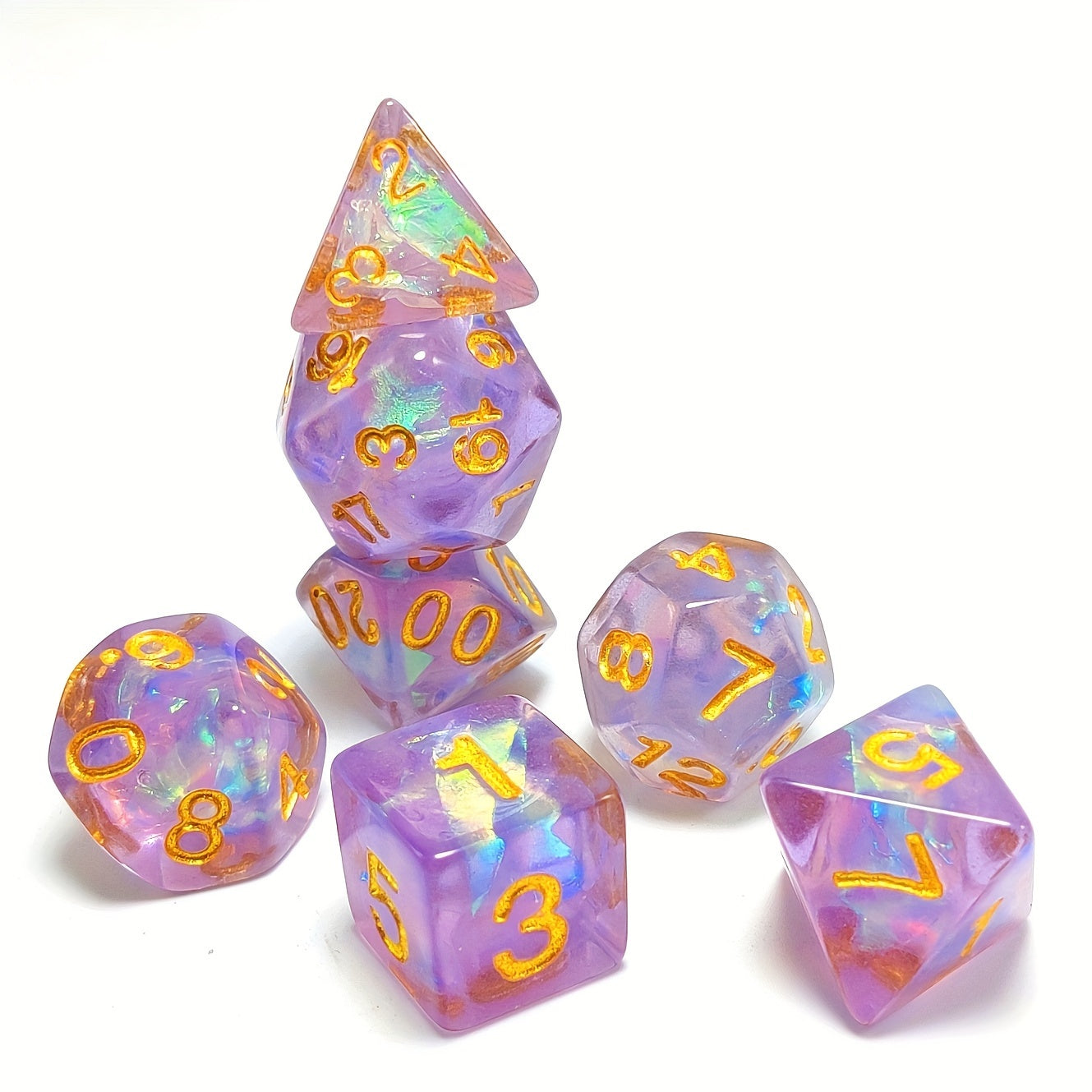 7pcs Resin Dice Set for Role Playing Board Game