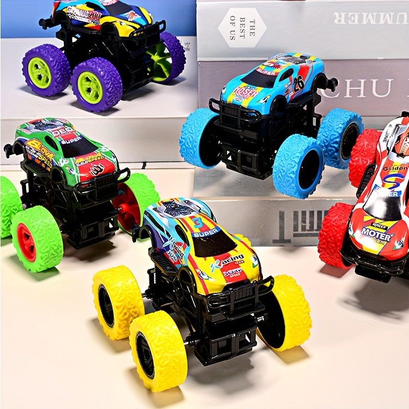 4pcs Alloy Off-road Toy Car Friction Drive Trolley Perfect For Christmas Parties