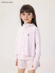 MARC&JANIE Girls Hooded Jacket Sun Protection Thin Coat