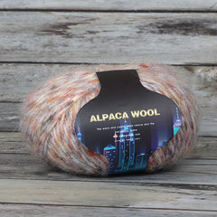 Colorful Alpaca Wool Blend Hand Braided Yarn