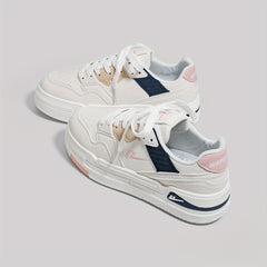 Platform Skate Shoes Colorblock Low Top Sports Shoes