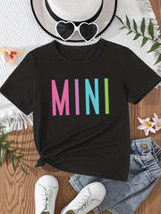 Matching Mama & Mini Tee Set for Family Fun Short Sleeve Tops