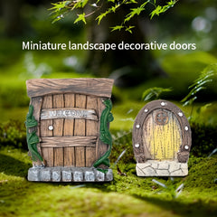 1pc Resin Fairy Garden Window Bonsai Figure DIY Craft Dollhouse Decoration