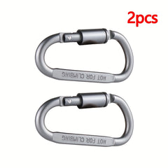 2pcs Aluminum D-Shaped Rope Buckle for Camping