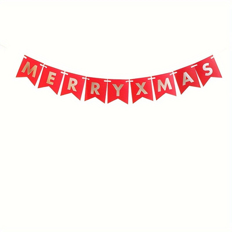Christmas Pull Flag Fishtail Pull Flag Xmas Decoration