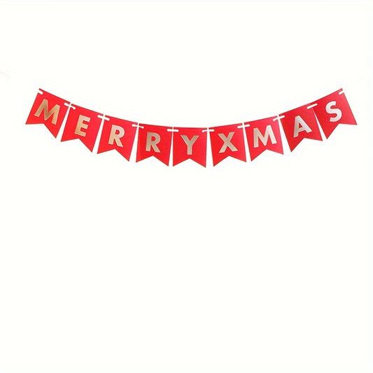 Christmas Pull Flag Fishtail Pull Flag Xmas Decoration