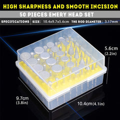50pcs Diamond Coated Grinding Head Burrs Set for Rotary Tool