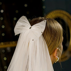 Short 2 Tiers Bridal Wedding Veil with Comb Head Accessories
