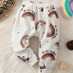 Baby Boys Graphic Waffle Pants