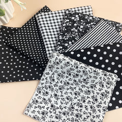 7pcs Cotton Fabric Printed Cloth for Sewing Quilting