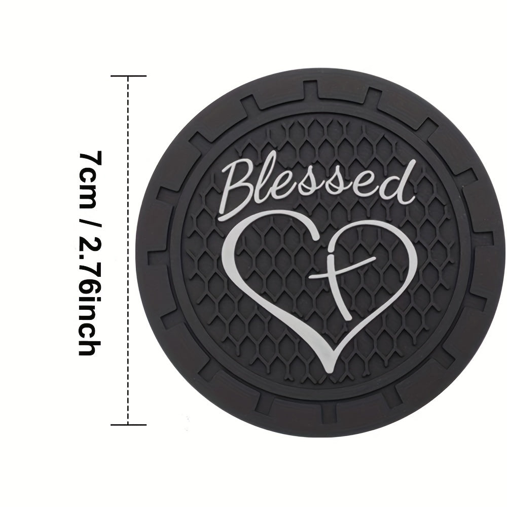 2pcs Non Slip Silicone Cup Coaster for Car Boat and Home