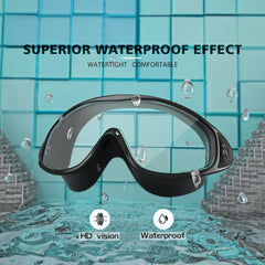 Adult Swim Goggles Anti-fog Waterproof Large Frame
