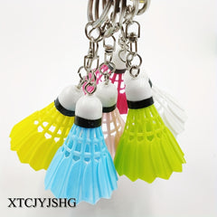 Shuttlecock Keychain Badminton Key Chain Pendant Gift